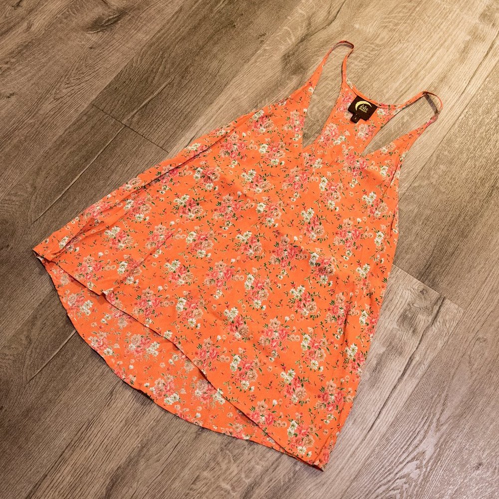 Blu Moon Floral Racerback Top